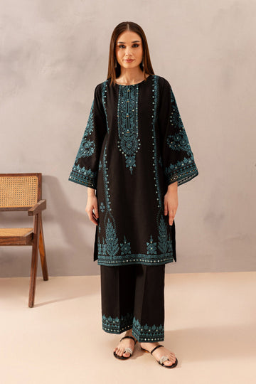 BATIK-2PC DHANAK EMBROIDERED SHIRT & EMBROIDERED TROUSER-DPC-2008