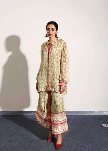 HUSSAIN REHAR-3PC SILK PRINTED SHIRT WITH SOFT SILK PRINTED DUPATTA & TROUSER DPC-3007