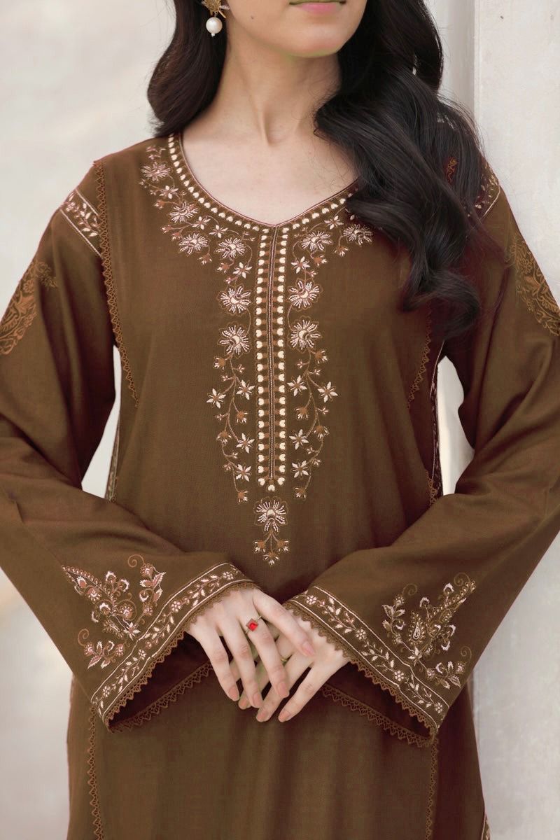 MARIA.B-2PC LAWN EMBROIDERED SHIRT WITH LAWN EMBROIDERED SLEEVES-DPC-118