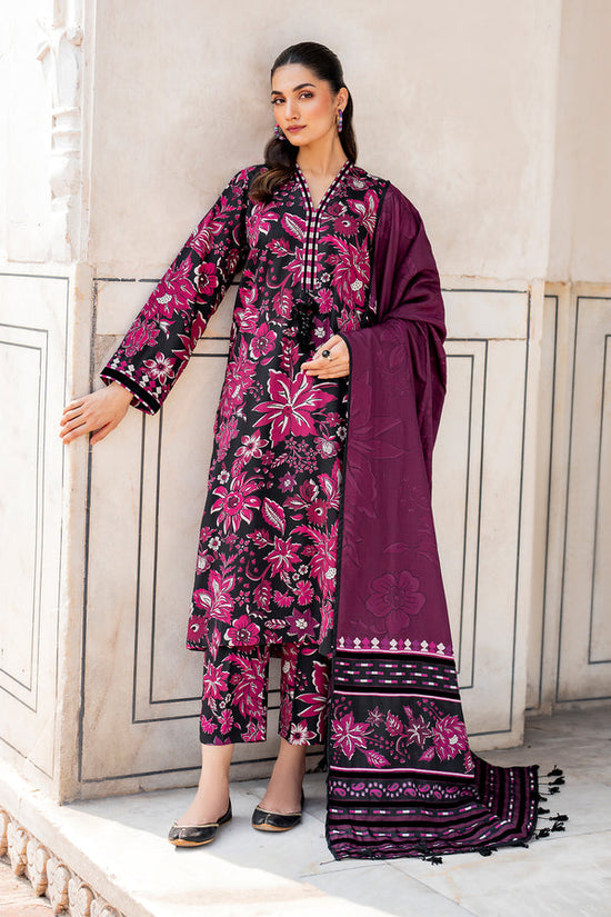 BAROQUE-3PC KHADDAR PRINTED SHIRT WITH KHADDAR PRINTED DUPATTA AND PRINT TROUSER-DPC-2646