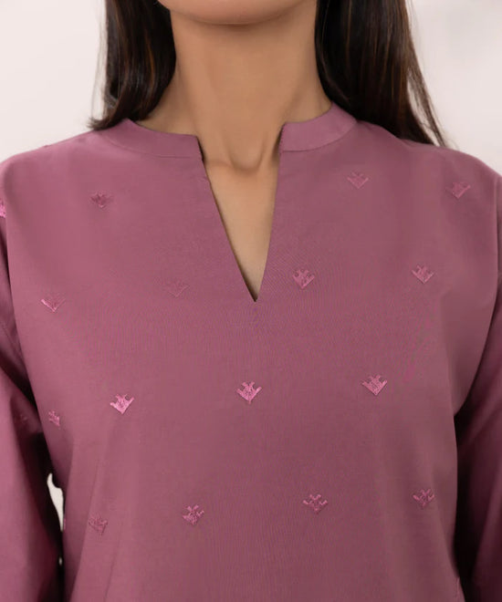 SAPPHIRE-3PC DHANAK EMBROIDERED SHIRT COUTRAI PRINTED SHAWL & EMB TROUSER-DPC-4055