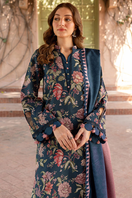 BAROQUE-3PC KHADDAR PRINTED SHIRT WITH KHADDAR PRINTED DUPATTA AND PRINT TROUSER-DPC-2647