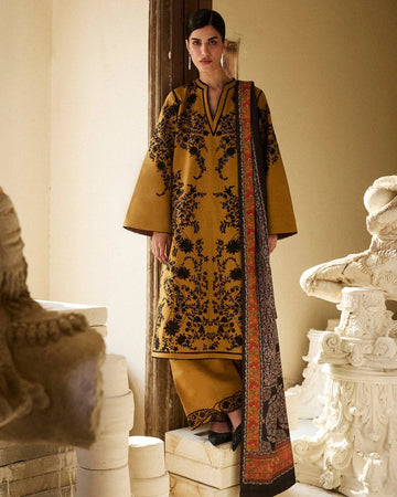 HUSSAIN REHAR- 3PC LAWN EMBROIDERED SHIRT WITH DIGITAL MONAR DUPATTA AND TROUSER-DPC-3592