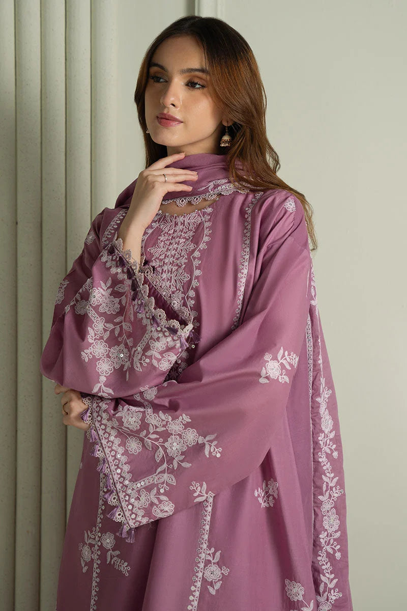 CROSS STITCH- 3PC LAWN EMBROIDERED SHIRT WITH PRINTED CHIFFON DUPATTA AND TROUSER-DPC-3481