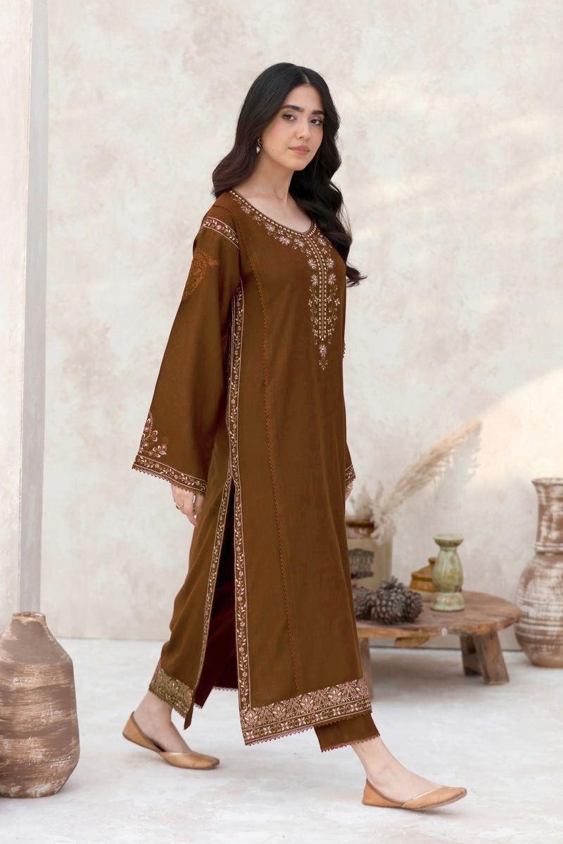 MARIA.B-2PC LAWN EMBROIDERED SHIRT WITH LAWN EMBROIDERED SLEEVES-DPC-118