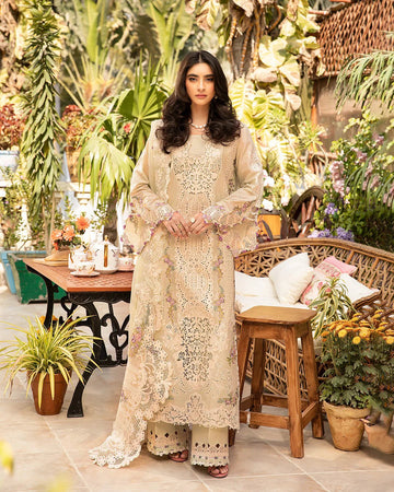 ELAF- 3PC LAWN Chikankari EMBROIDERED SHIRT WITH LAWN EMBROIDERED DUPATTA AND TROUSER-DPC-2247