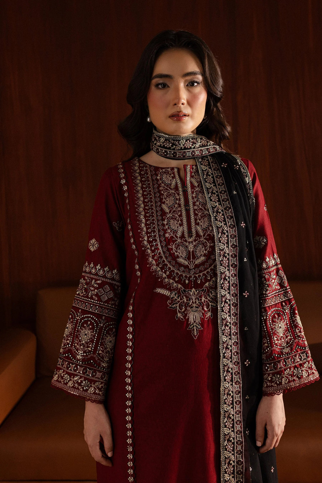 BATIK- 3PC LAWN EMBROIDERED SHIRT WITH CHIFFON EMB DUPATTA AND TROUSER-DPC-4059