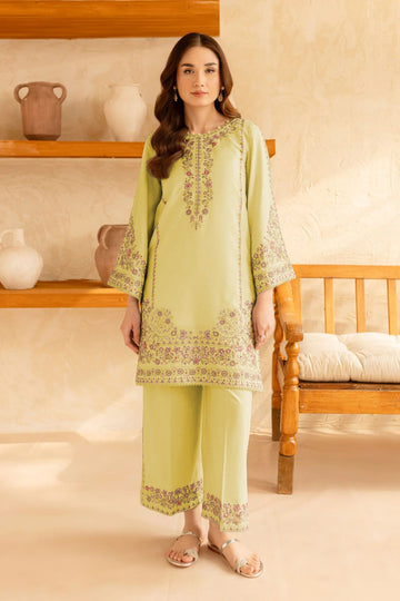 URGE-2PC LAWN EMBROIDERED SHIRT WITH LAWN EMBROIDRED TROUSER-DPC-