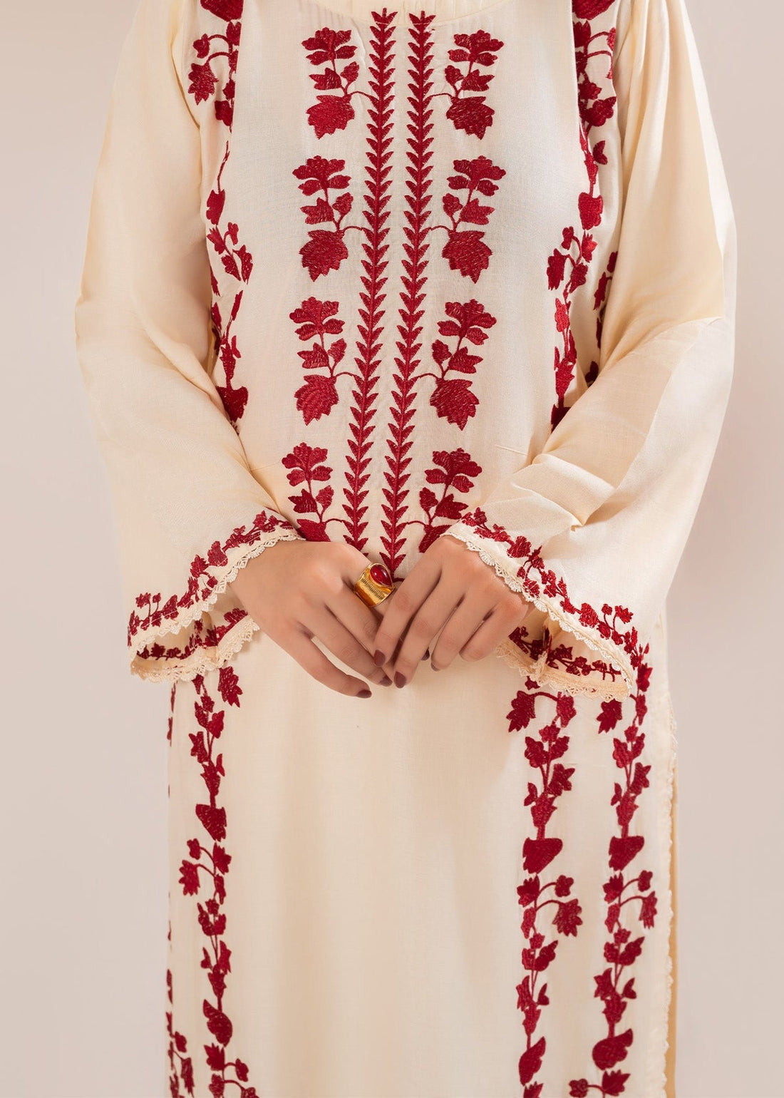 IZEL-3PC LAWN EMBROIDERED SHIRT WITH CHIFFON TYE&DYE DUPATTA AND TROUSER-DPC-4649