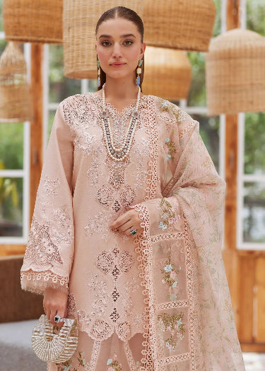 CRISMON- 3PC LAWN HEAVY EMBROIDERED SHIRT WITH BAMBER CHIFFON EMB DUPATTA AND TROUSER-DPC-4049