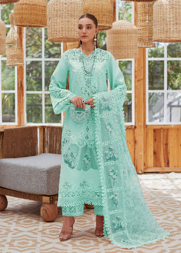 CRISMON- 3PC LAWN HEAVY EMBROIDERED SHIRT WITH BAMBER CHIFFON EMB DUPATTA AND TROUSER-DPC-4048
